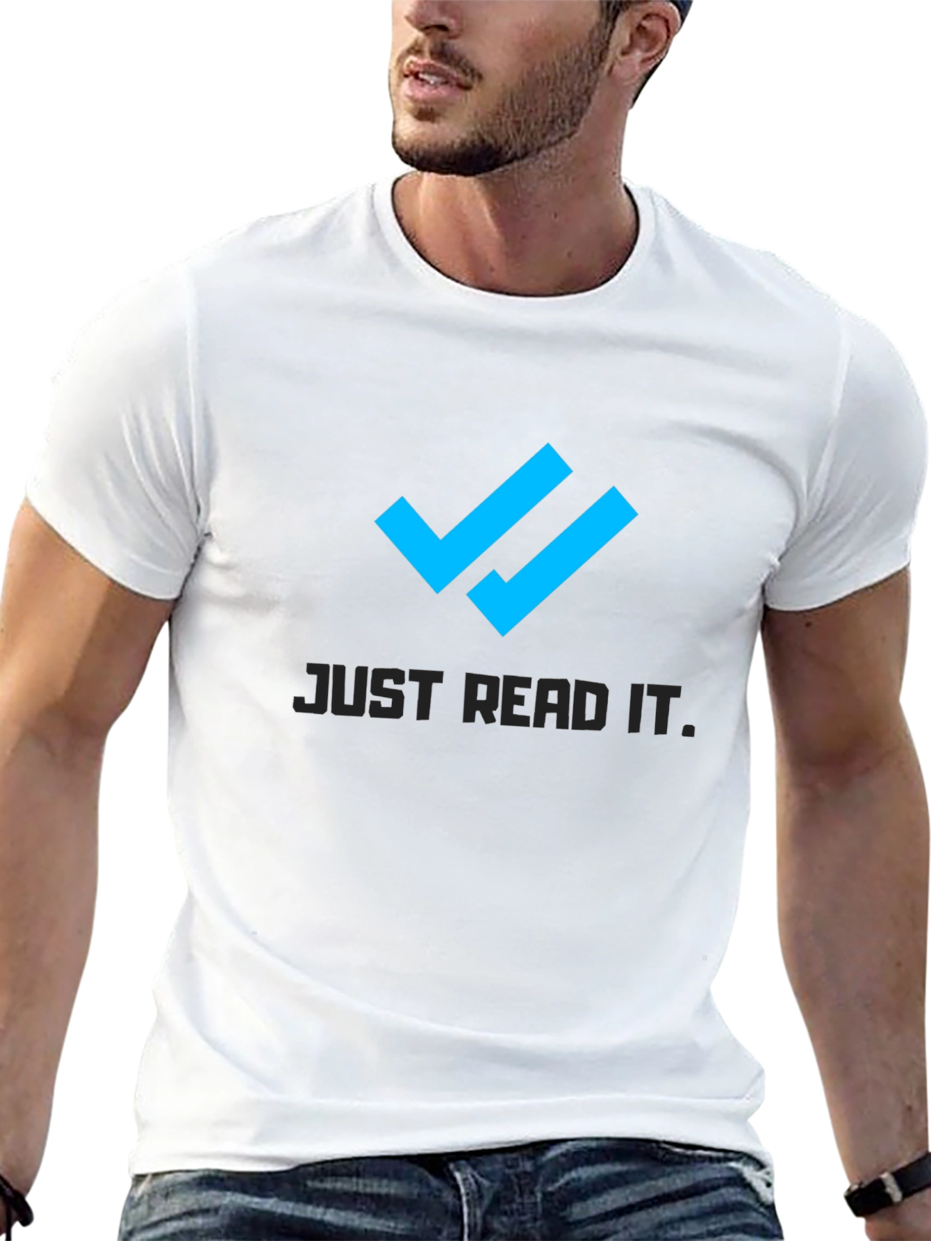 Just Read It Tee - Double Check Mark T-Shirt