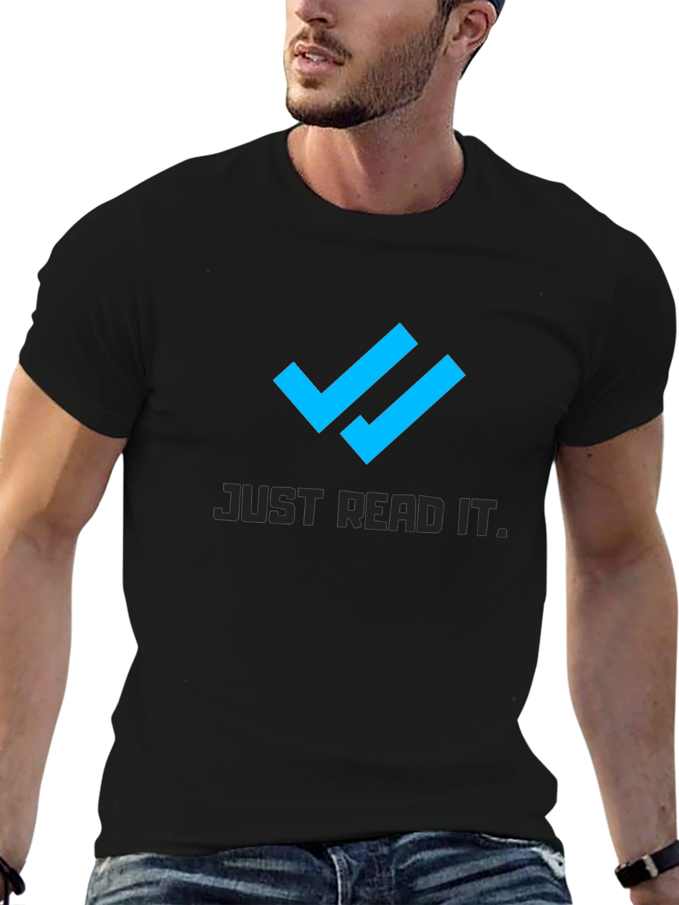 Just Read It Tee - Double Check Mark T-Shirt