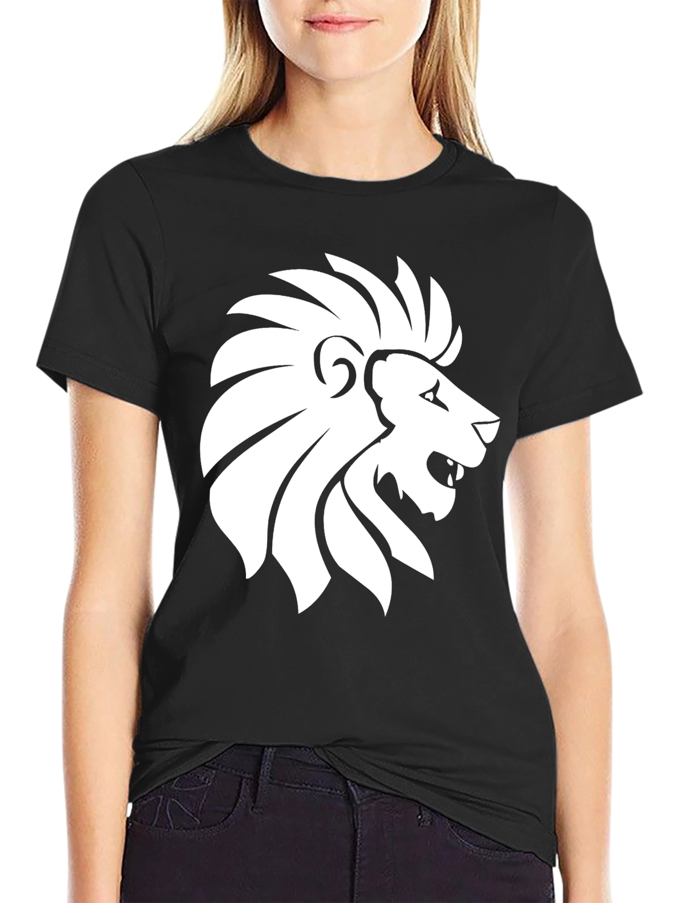 Black Lion Graphic Tee - Stylish Mens T-Shirt
