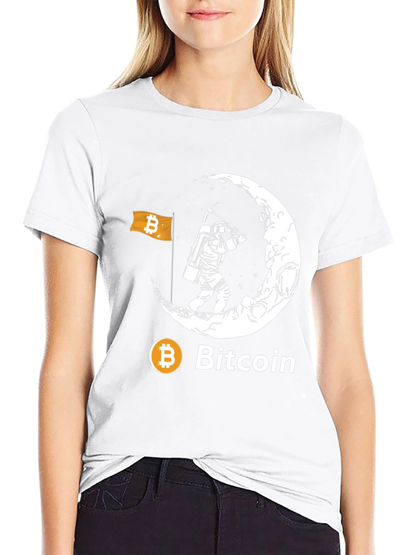 Bitcoin To The Moon Graphic Tee