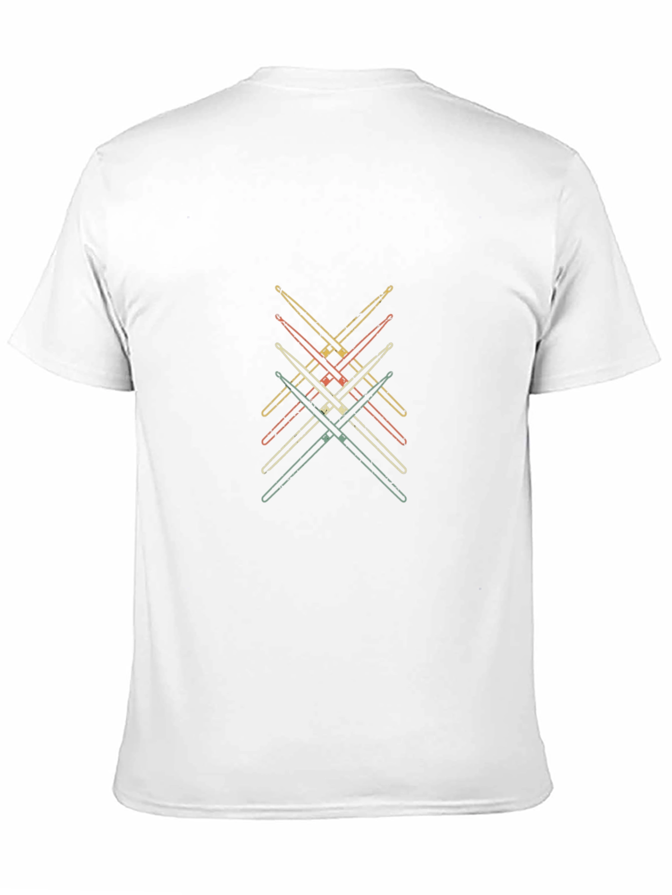 Drumsticks Graphic Tee - Retro Music Shirt