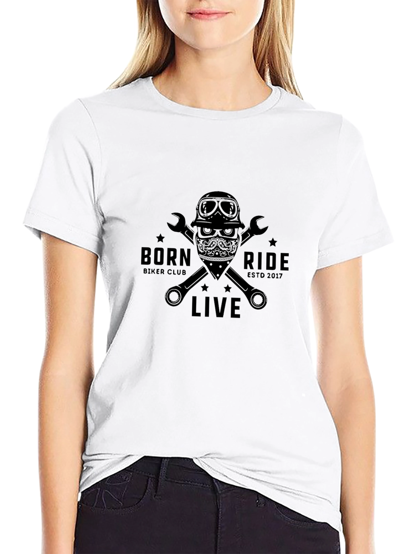 Born to Ride Biker Club T-Shirt