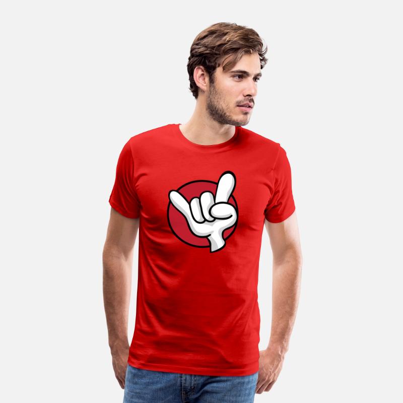 Rock On Heavy Metal Hard Rock Hand Sign Cartoon