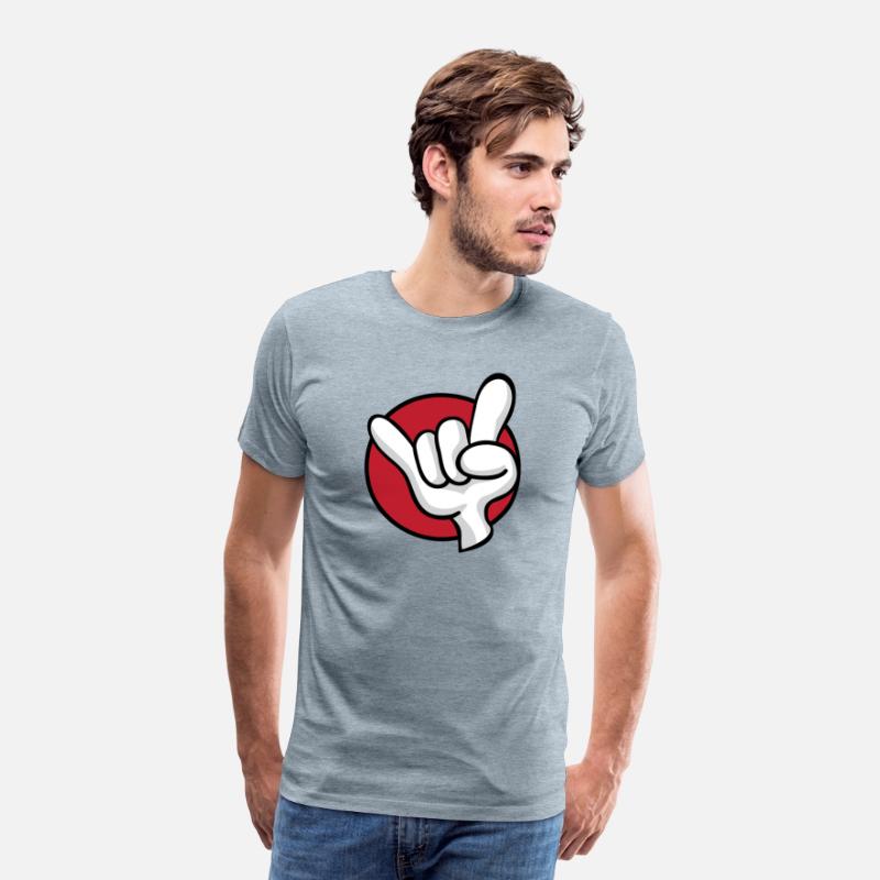 Rock On Heavy Metal Hard Rock Hand Sign Cartoon