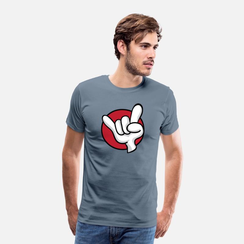 Rock On Heavy Metal Hard Rock Hand Sign Cartoon