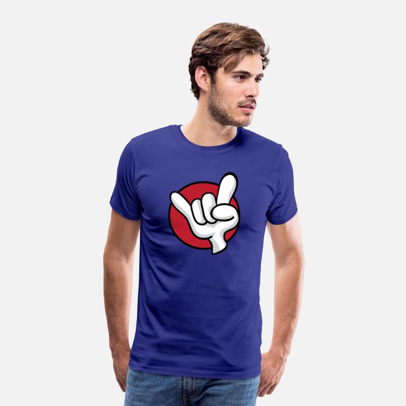 Rock On Heavy Metal Hard Rock Hand Sign Cartoon