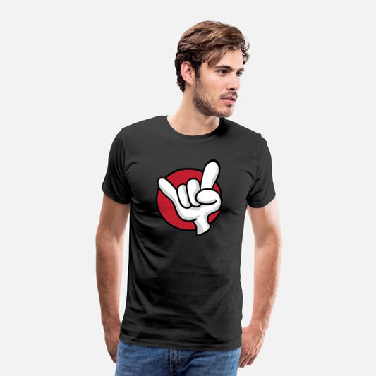 Rock On Heavy Metal Hard Rock Hand Sign Cartoon