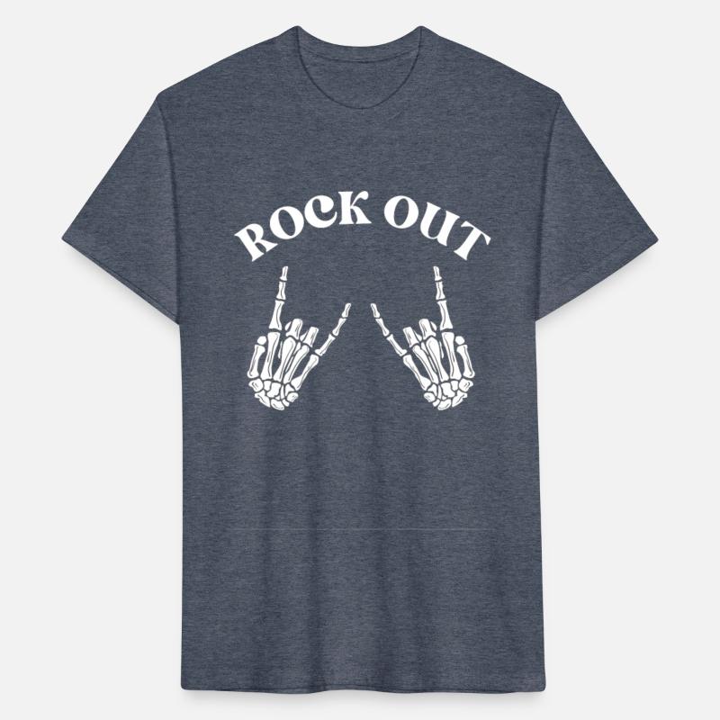 rock out skeleton hand pace sign rock and roll
