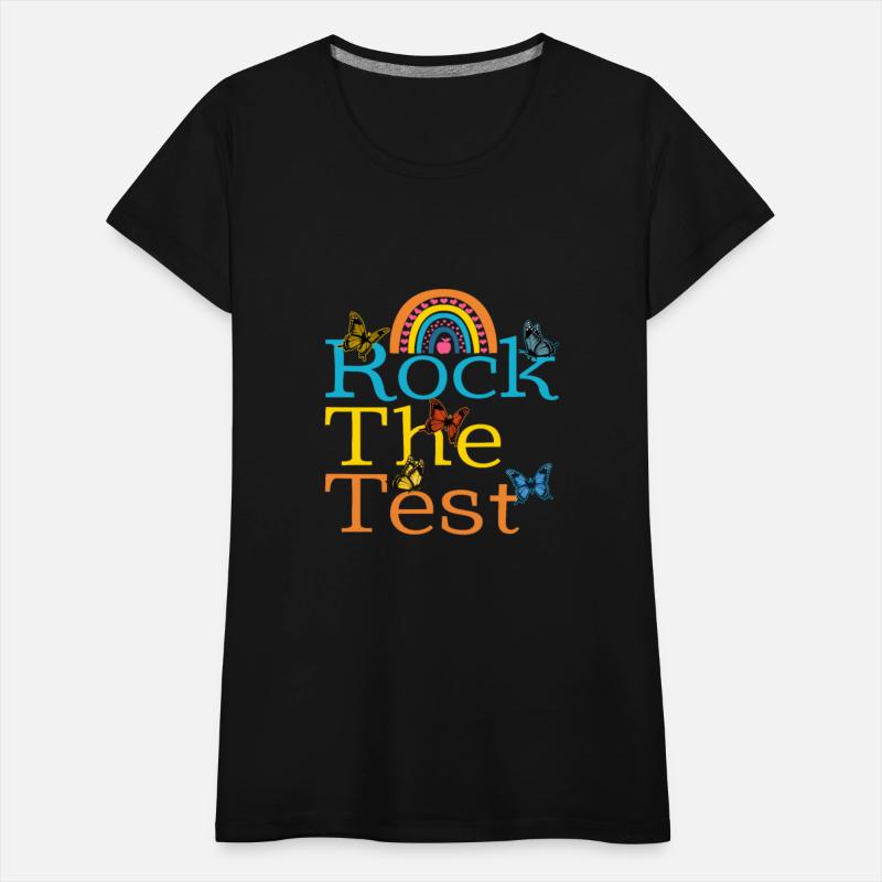 Rock The Test Shirt, Final Test Apple Rainbow