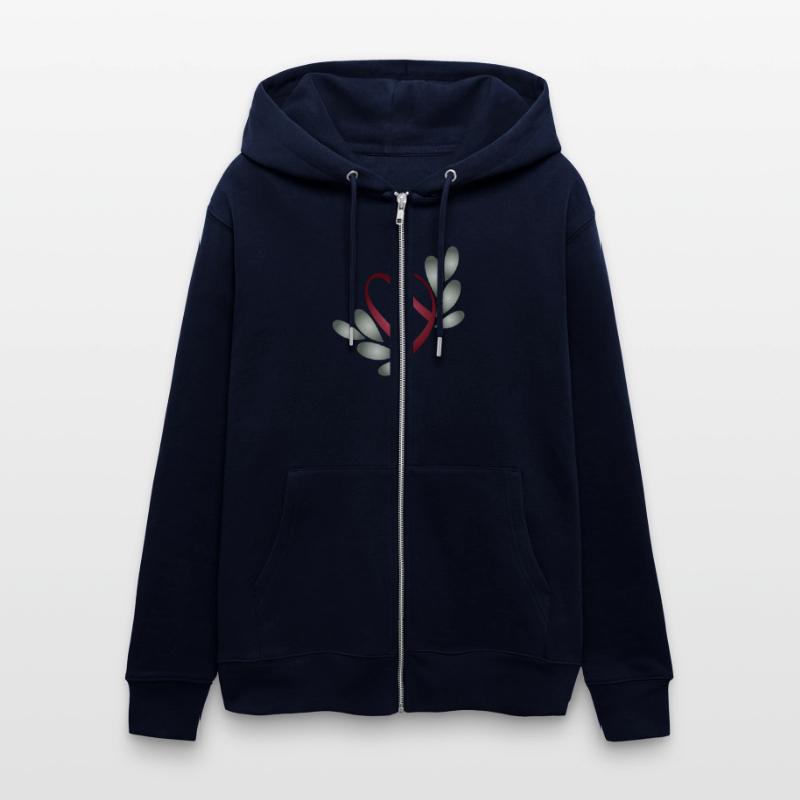 Romantic Valentine's Day Heart symbol with leaves