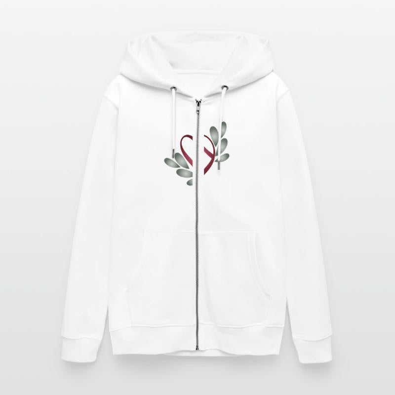 Romantic Valentine's Day Heart symbol with leaves