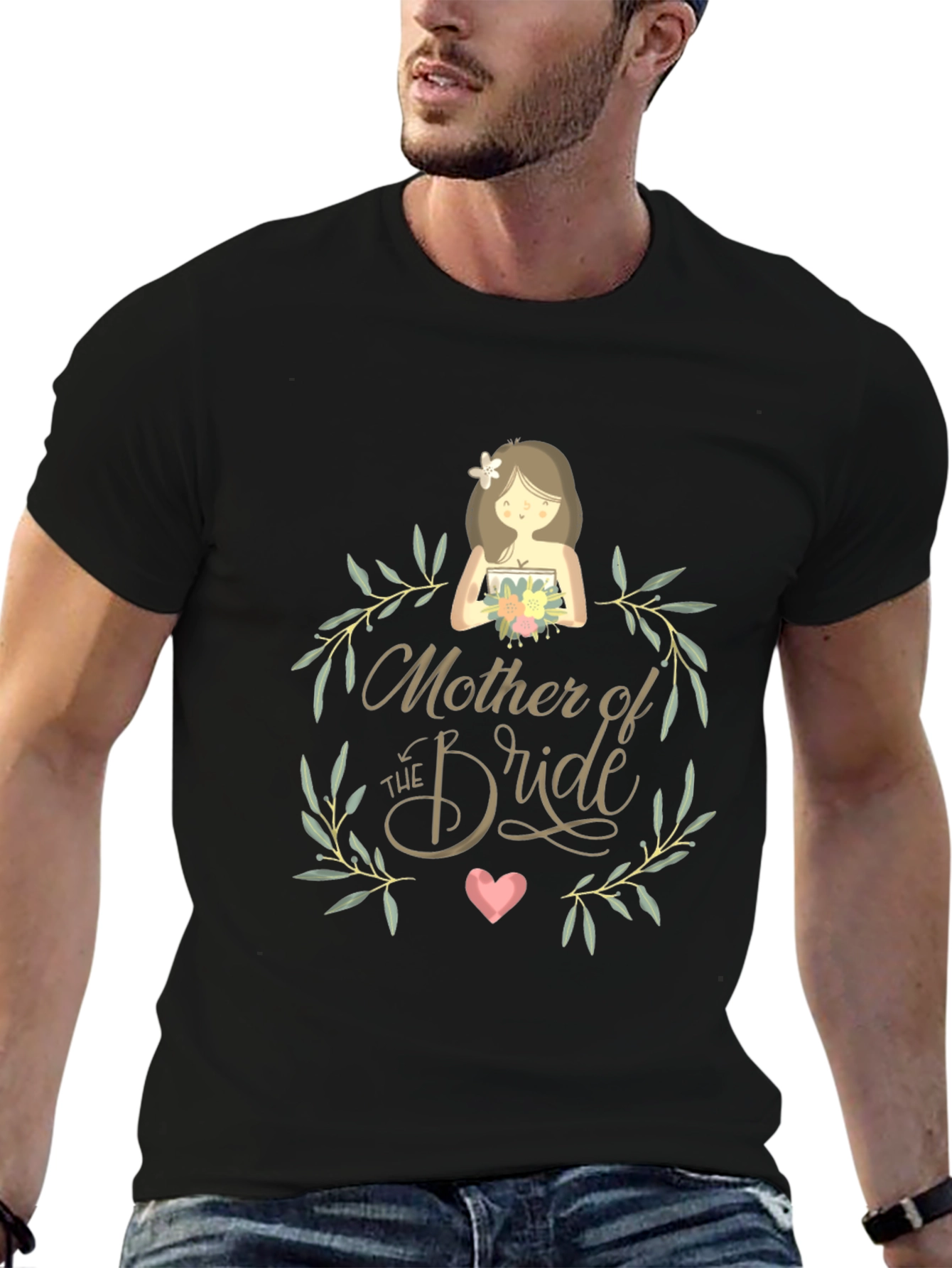 Mother of the Bride Graphic Tee - Black