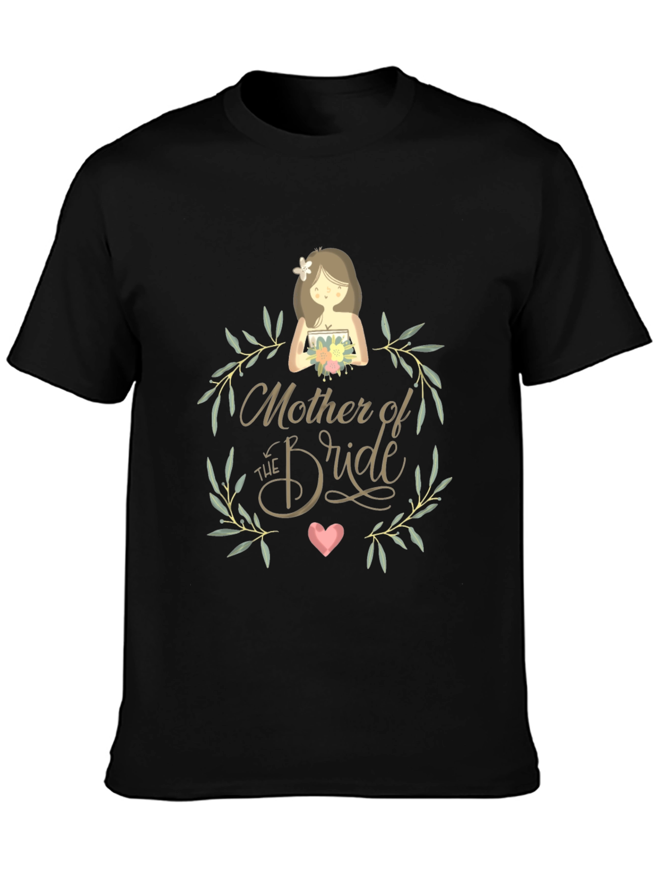 Mother of the Bride Graphic Tee - Black