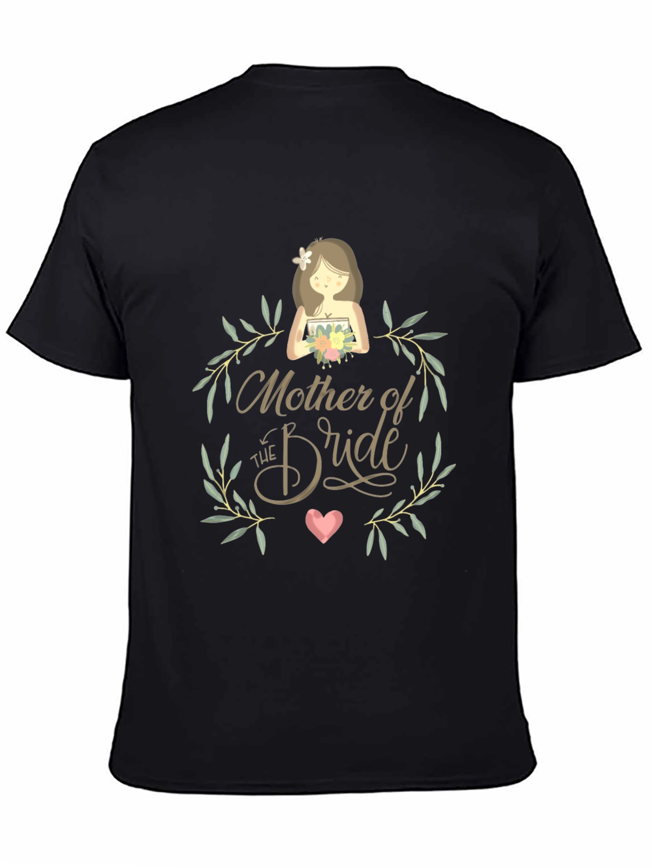 Mother of the Bride Graphic Tee - Black