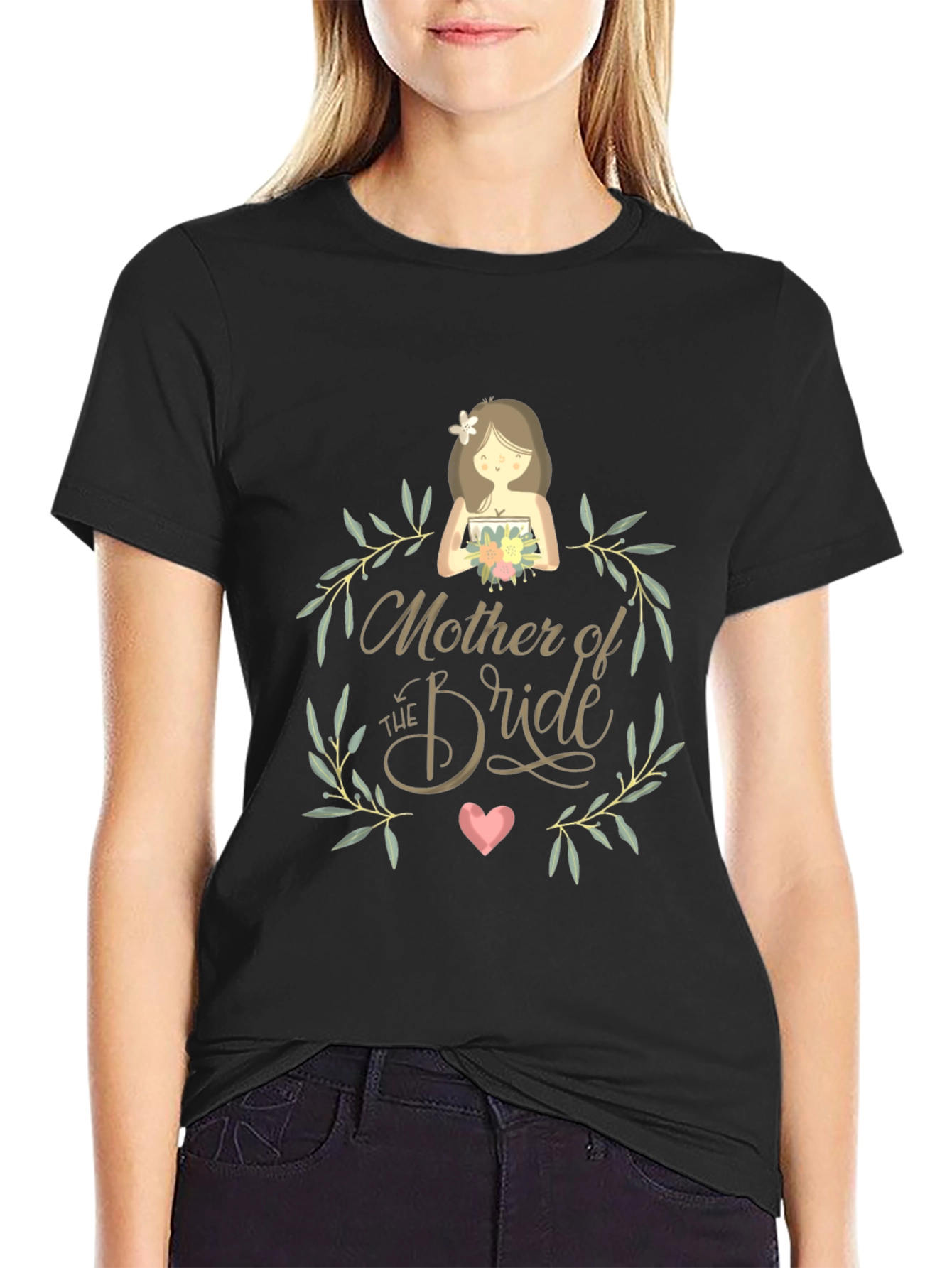 Mother of the Bride Graphic Tee - Black