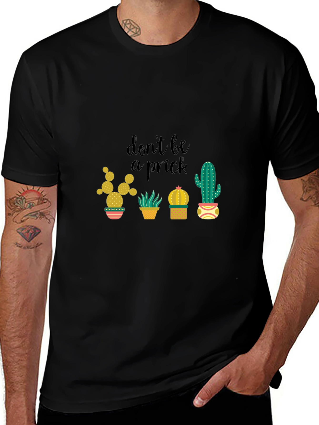 Dont Be a Prick Cactus Graphic T-Shirt