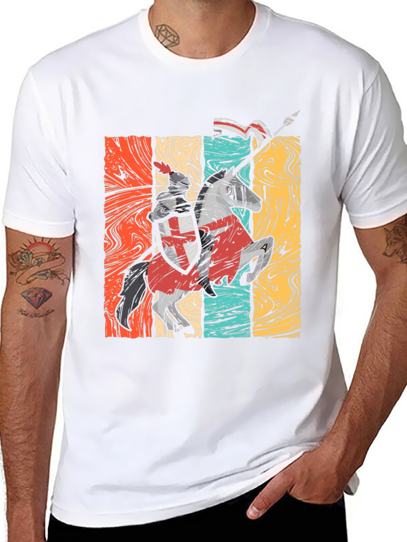 Retro Knight Templar T-Shirt