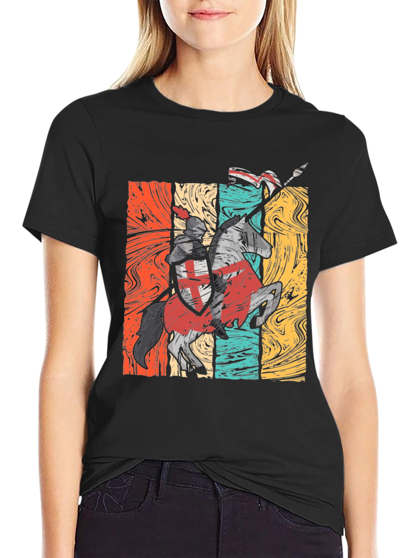 Retro Knight Templar T-Shirt