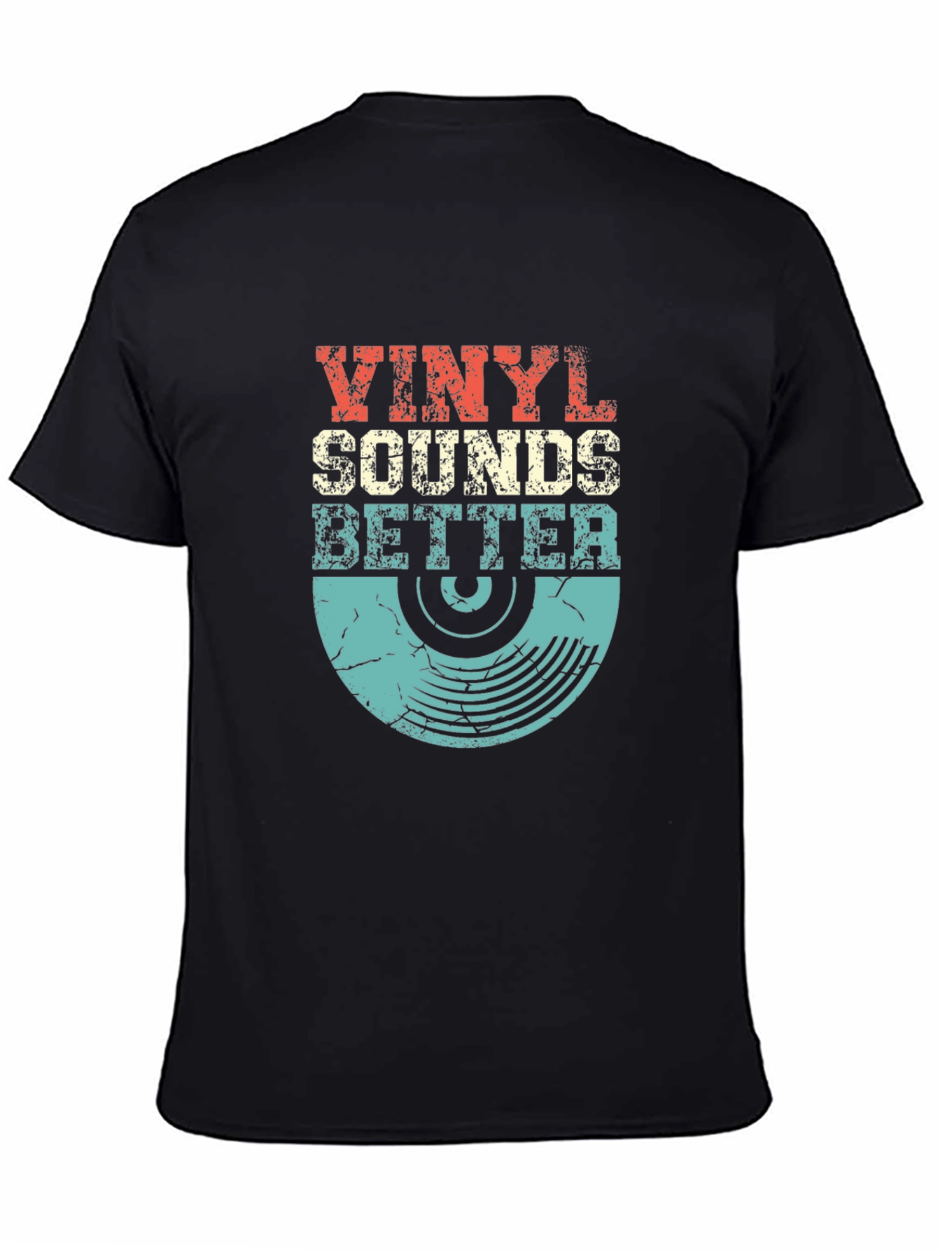 Vinyl Sounds Better Retro Graphic T-Shirt
