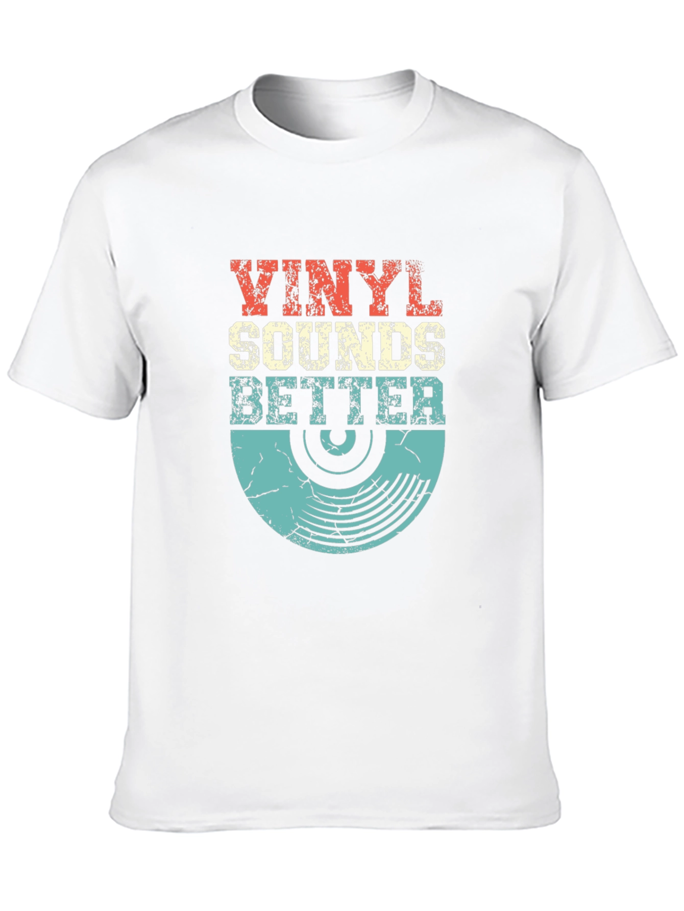 Vinyl Sounds Better Retro Graphic T-Shirt