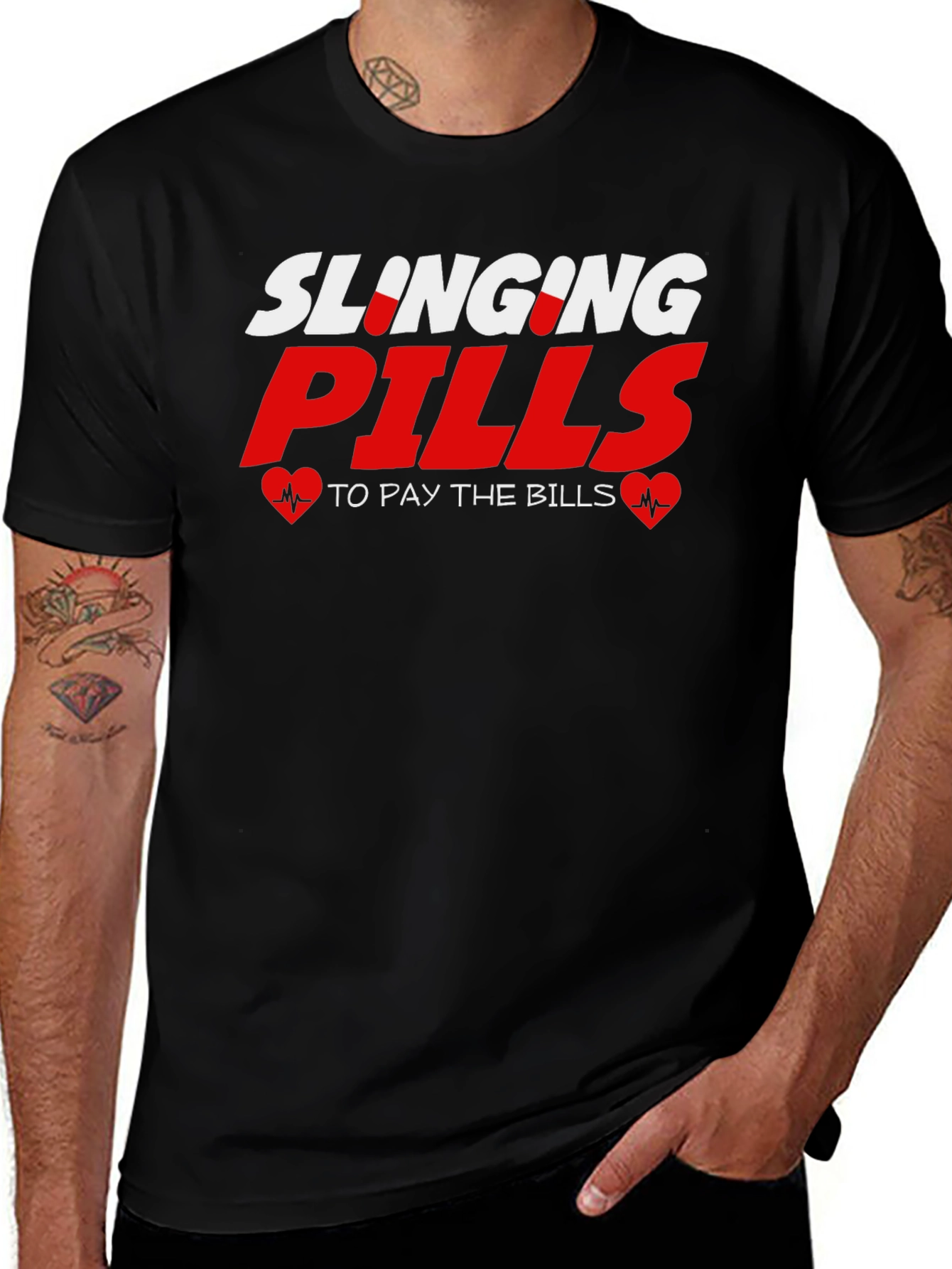 Slinging Pills T-Shirt - Funny Medical Tee