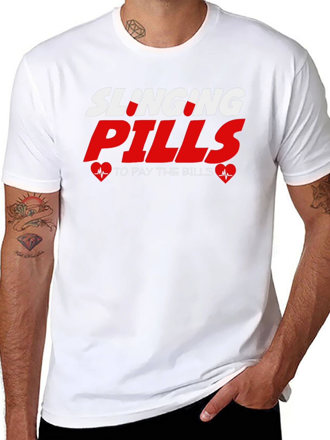Slinging Pills T-Shirt - Funny Medical Tee