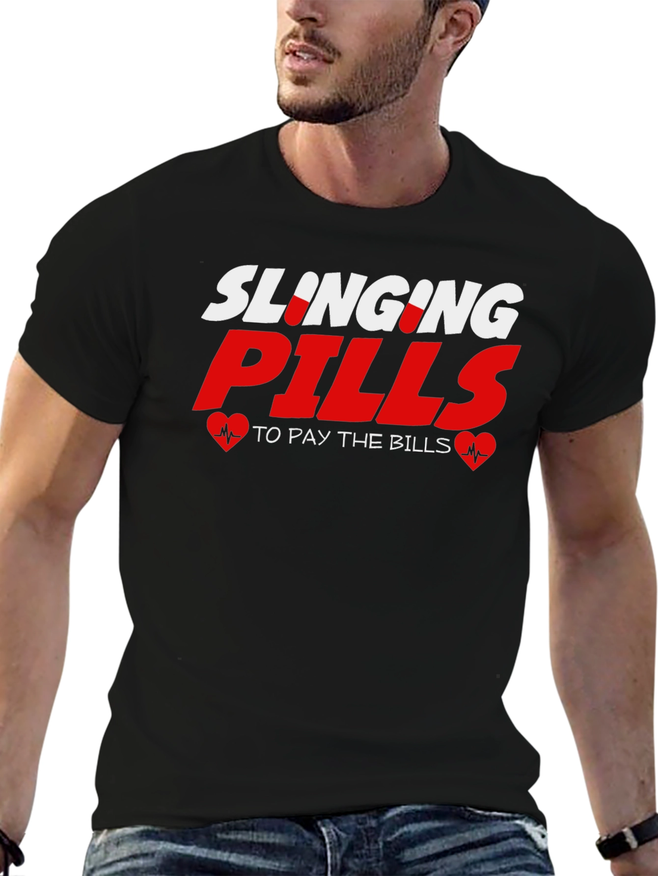 Slinging Pills T-Shirt - Funny Medical Tee