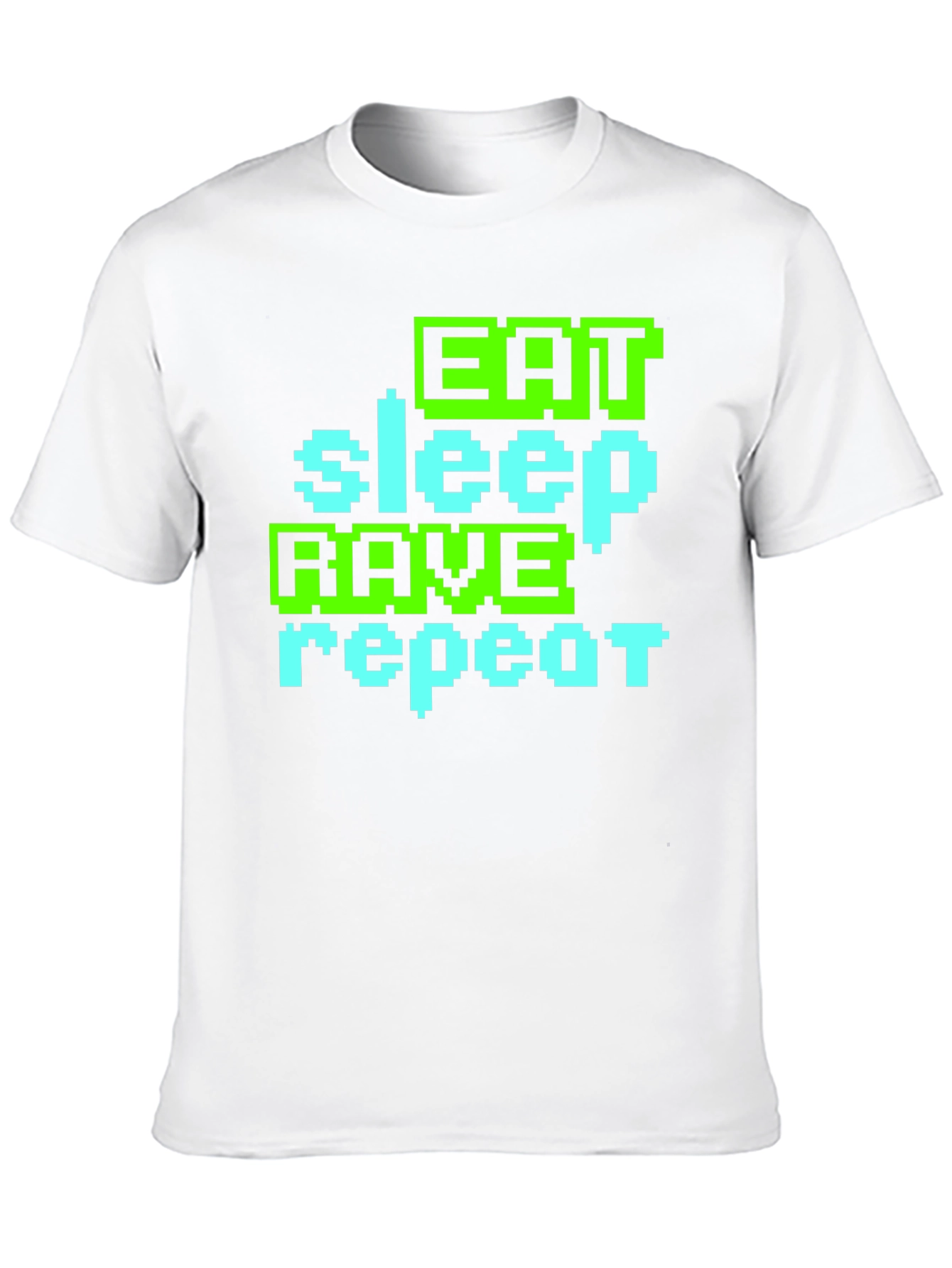 Eat Sleep Rave Repeat Graphic T-Shirt