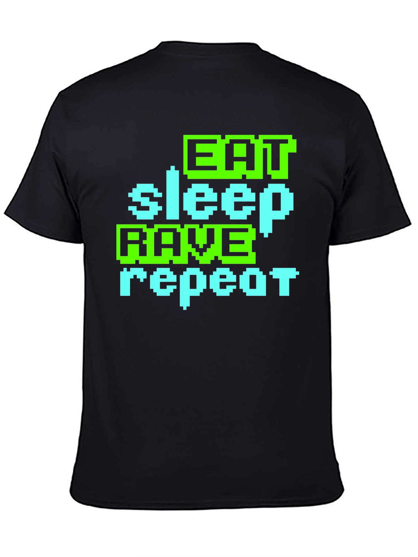 Eat Sleep Rave Repeat Graphic T-Shirt