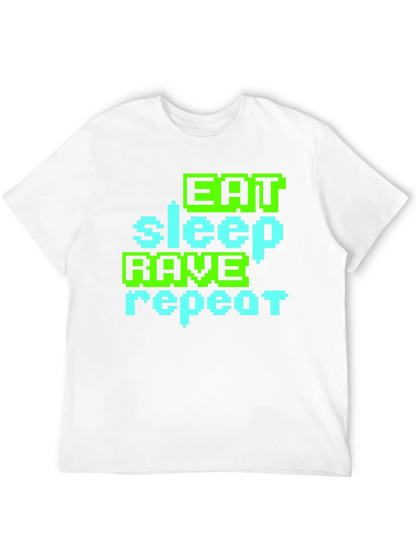 Eat Sleep Rave Repeat Graphic T-Shirt