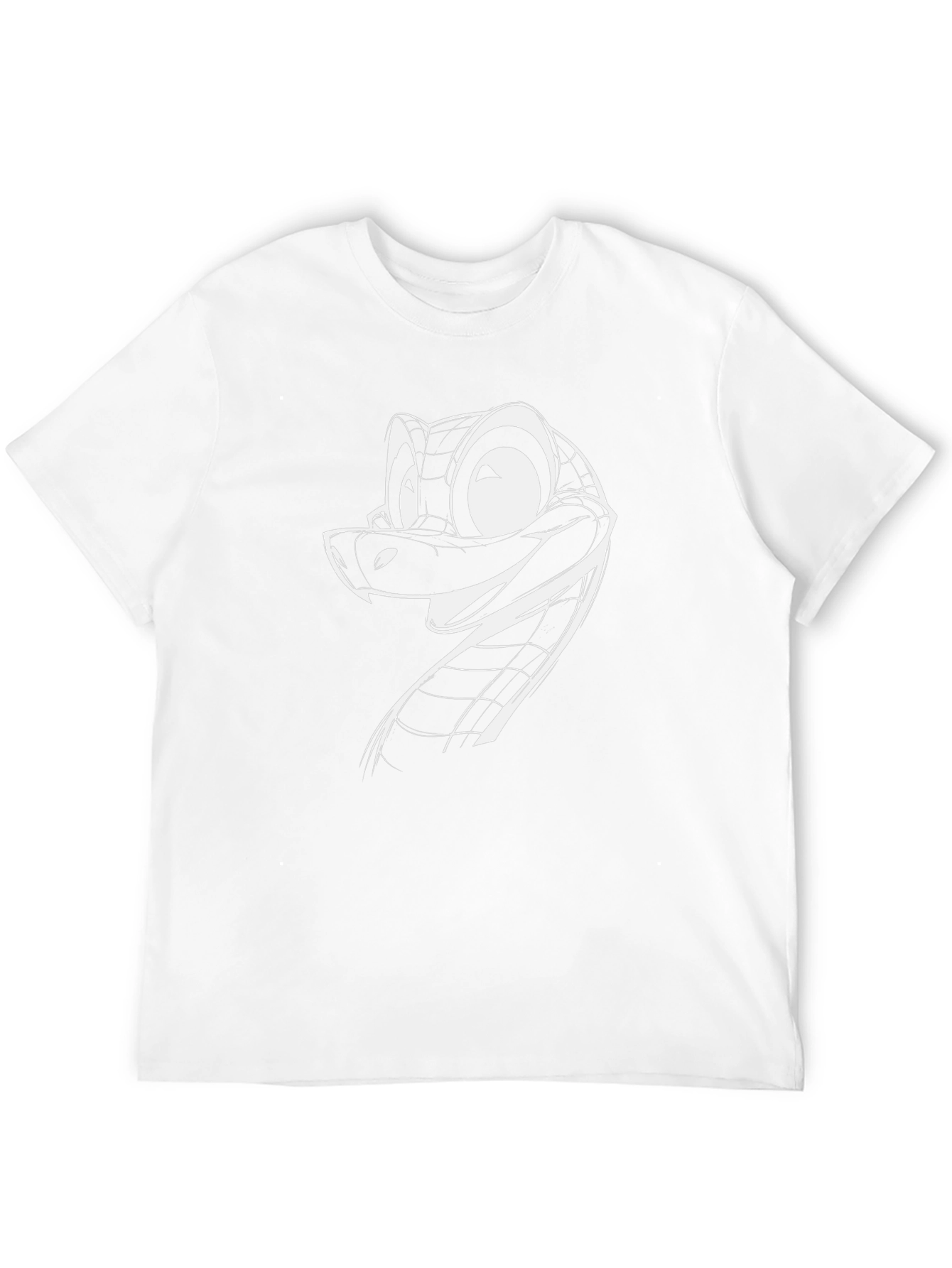 Cool Snake Cartoon Graphic Black T-Shirt