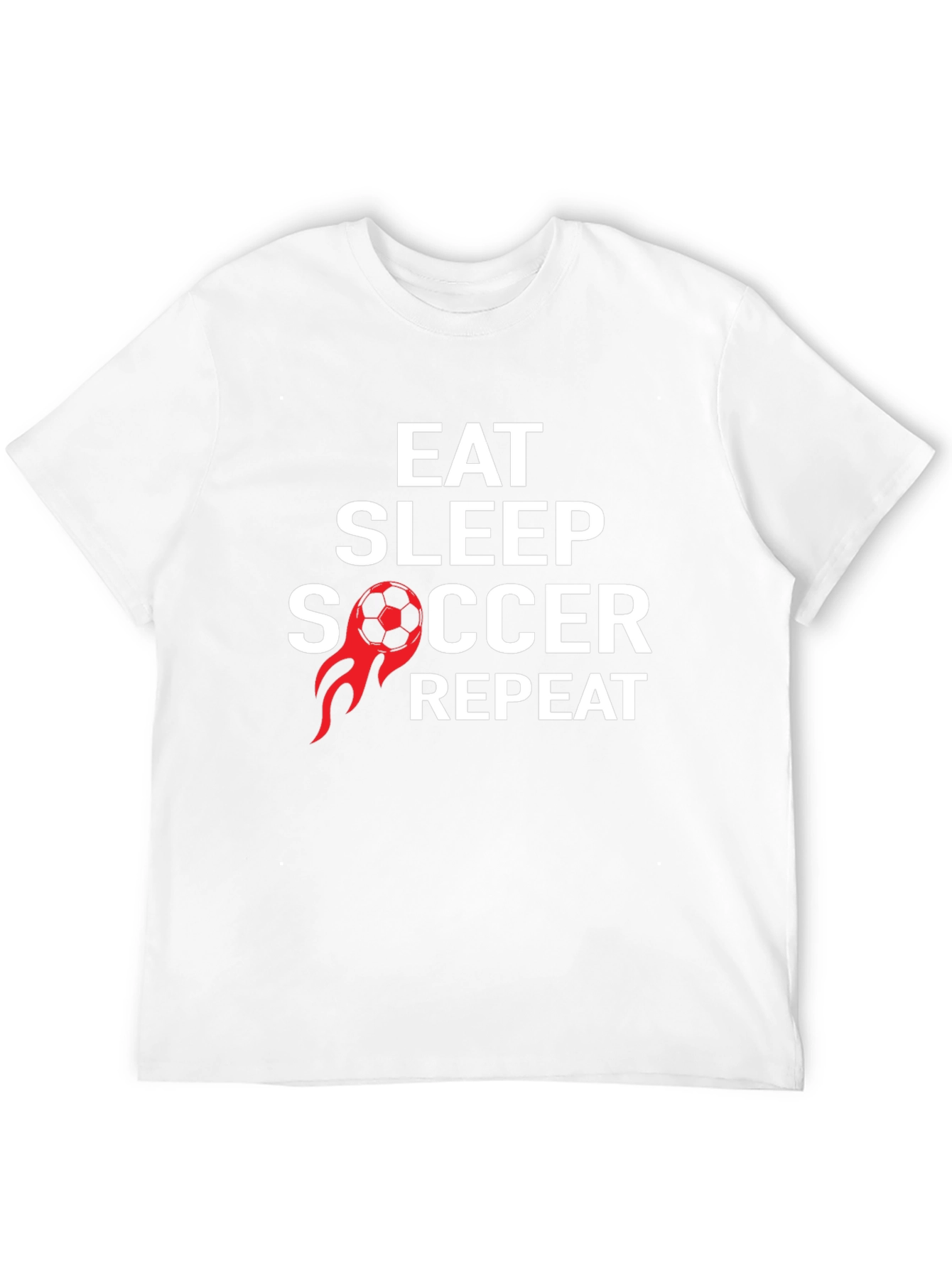 Eat Sleep Soccer Repeat Graphic T-Shirt