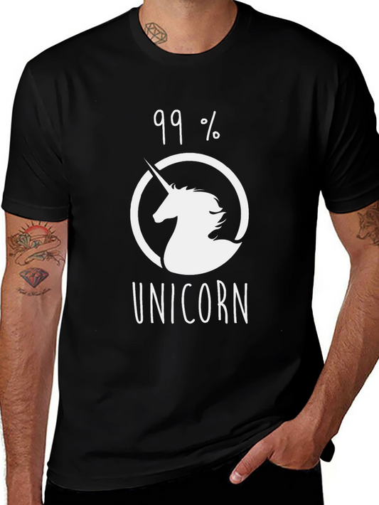 99% Unicorn T-Shirt - Novelty Graphic Tee