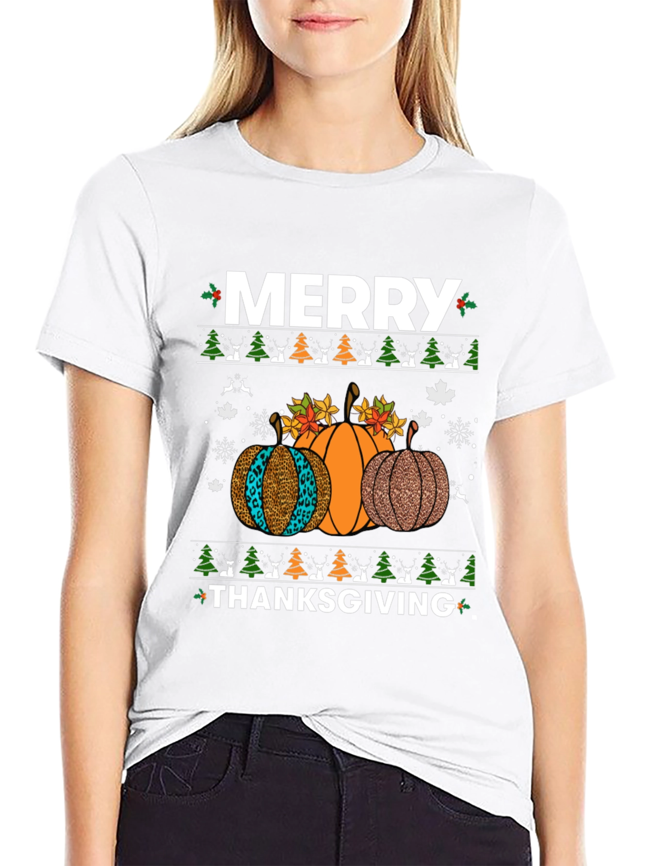 Merry Thanksgiving Pumpkin T-Shirt