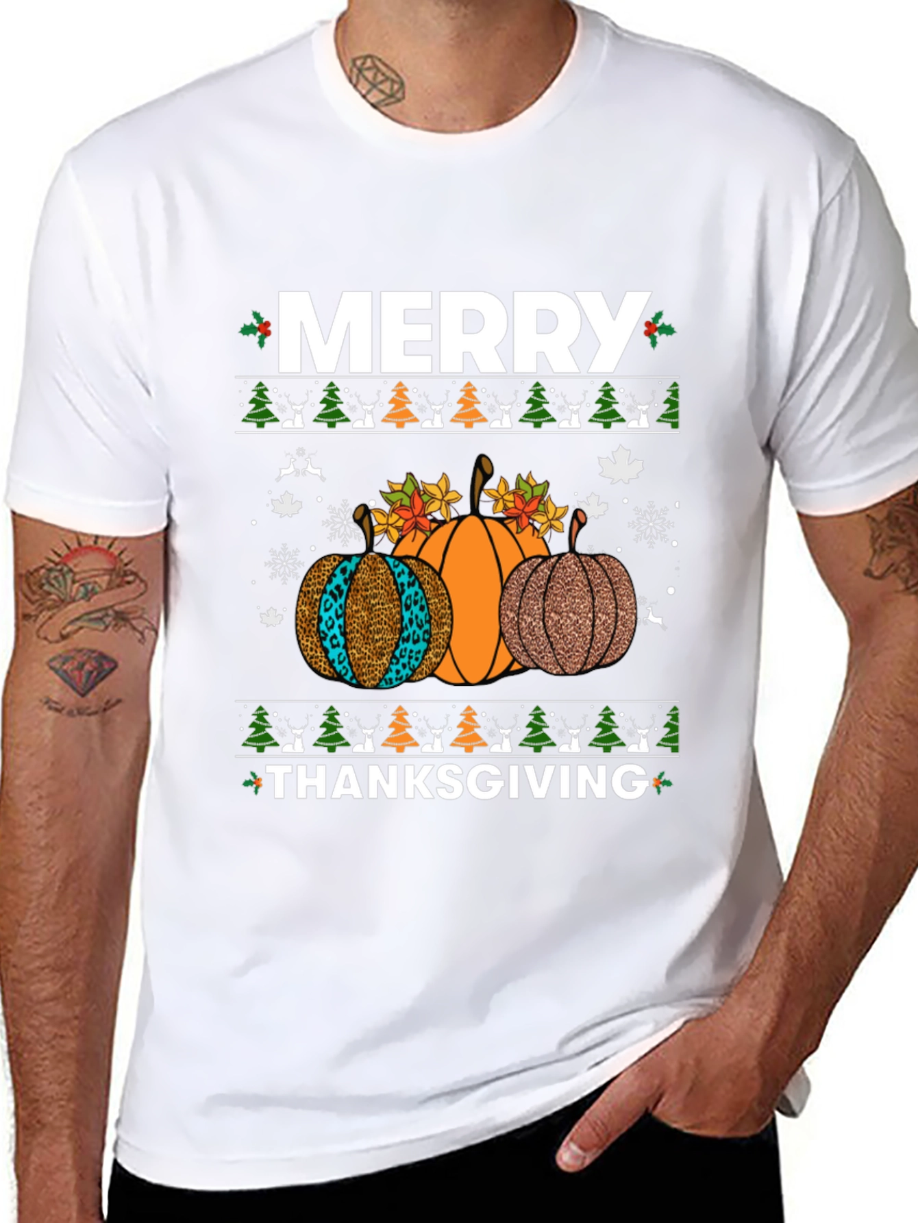 Merry Thanksgiving Pumpkin T-Shirt
