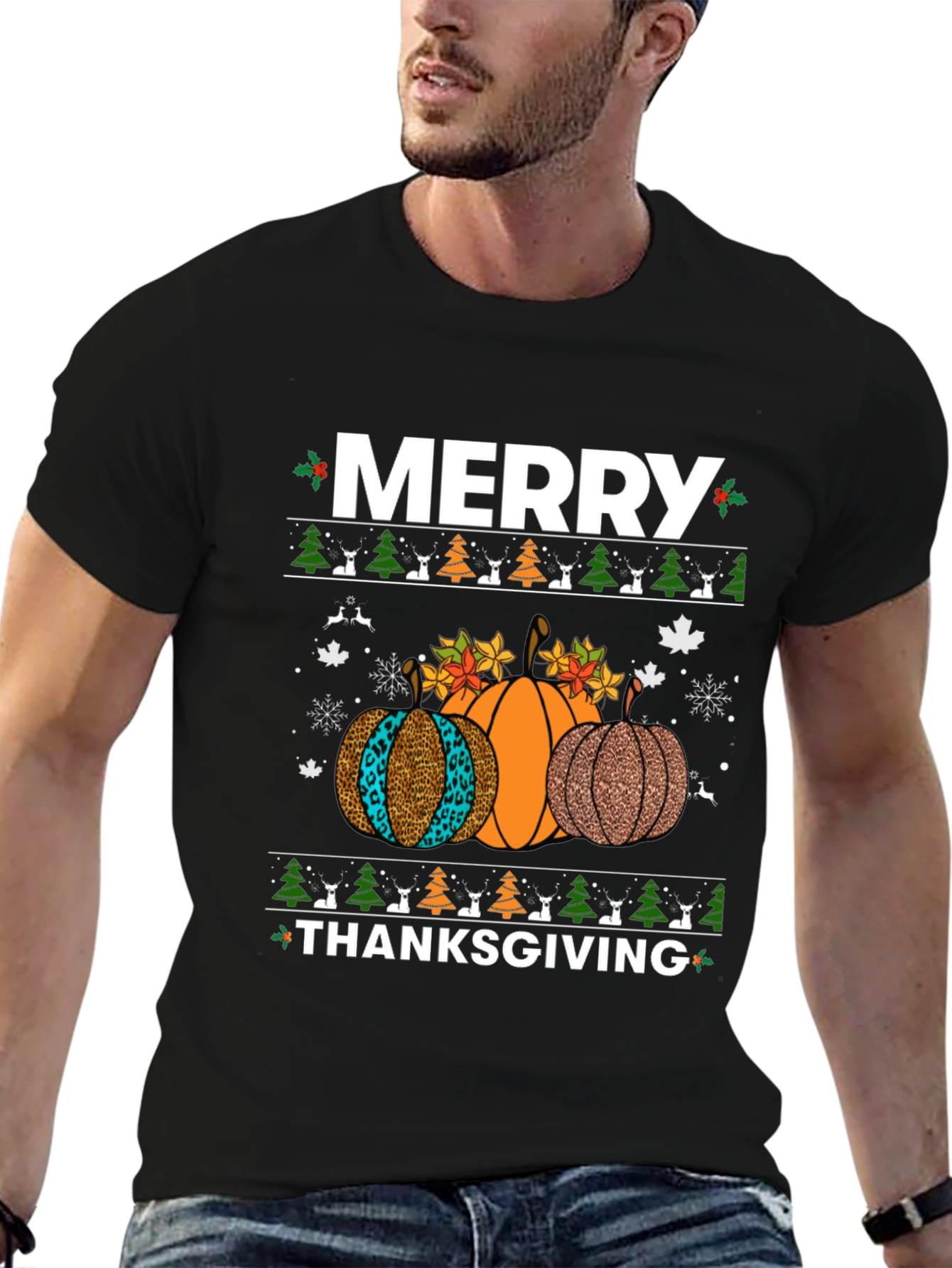 Merry Thanksgiving Pumpkin T-Shirt