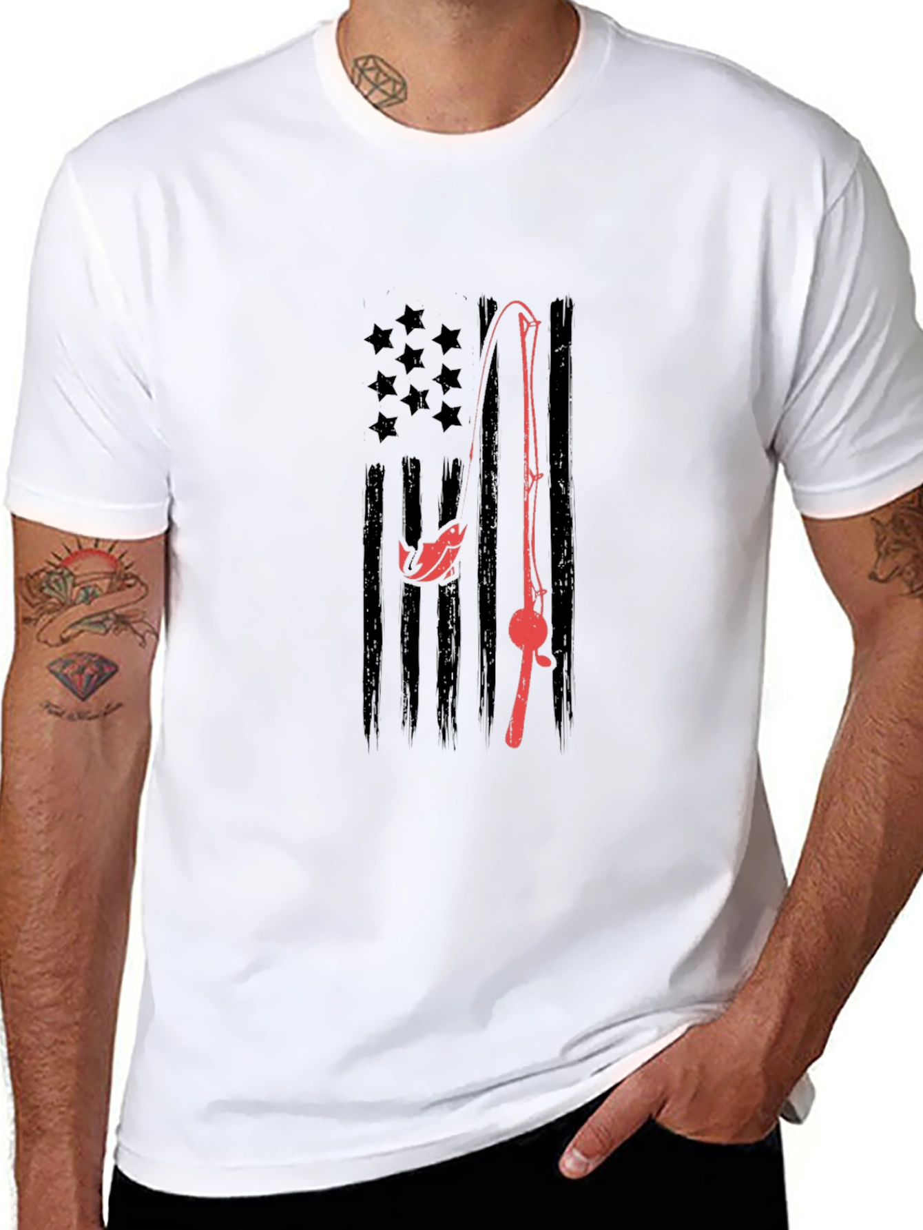 Fishing Rod Graphic Tee