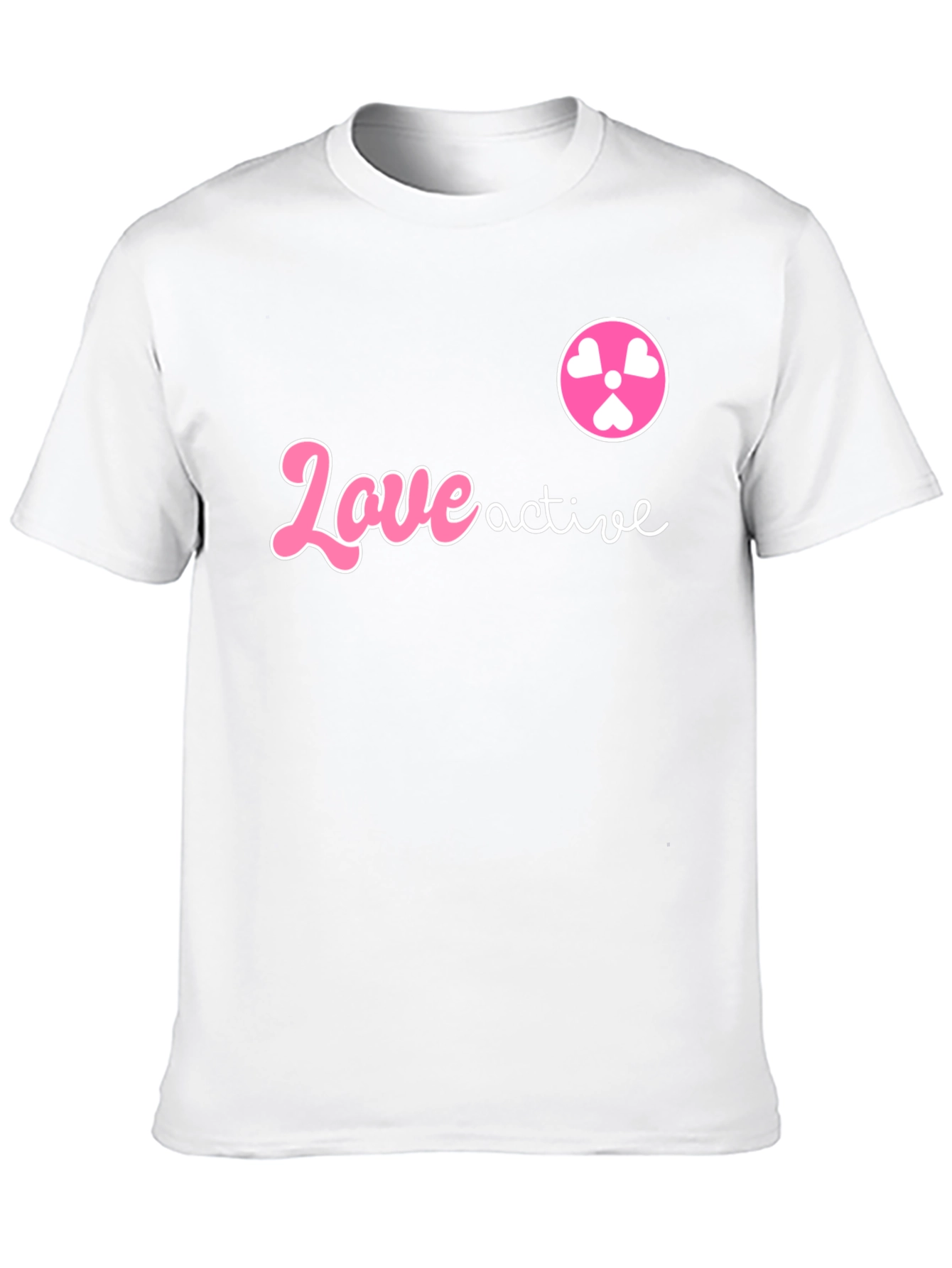 Love Active Graphic T-Shirt - Stylish Black Tee