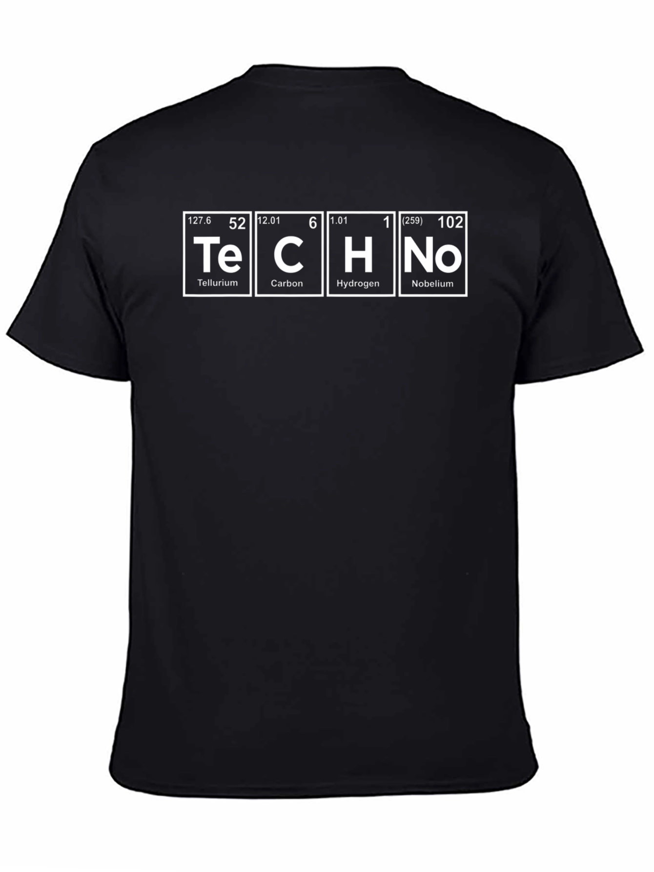 Periodic Table Techno Music Black T-Shirt