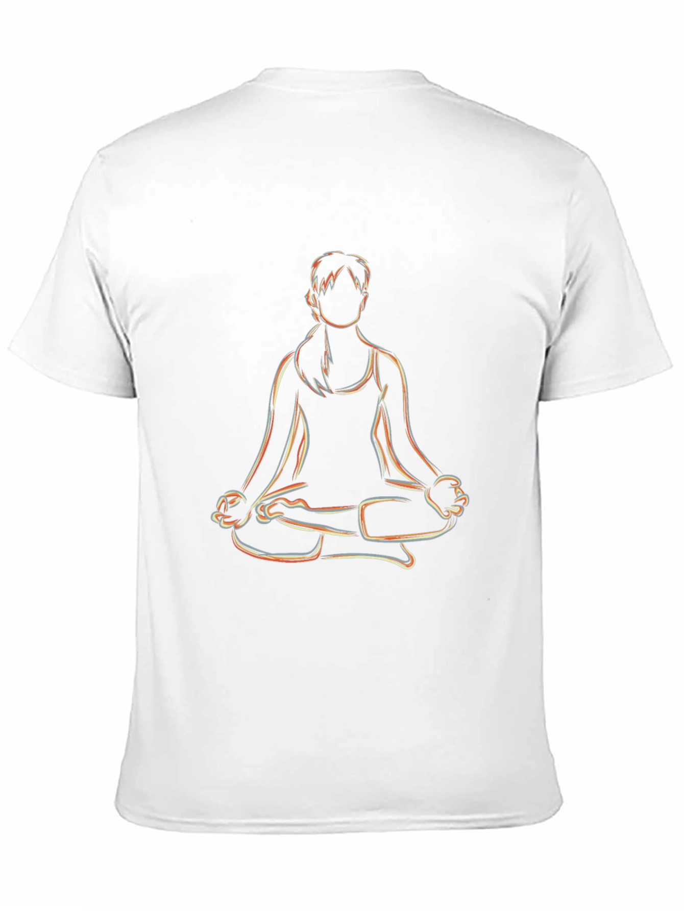 Yoga Pose Graphic Tee - Mens Black T-Shirt