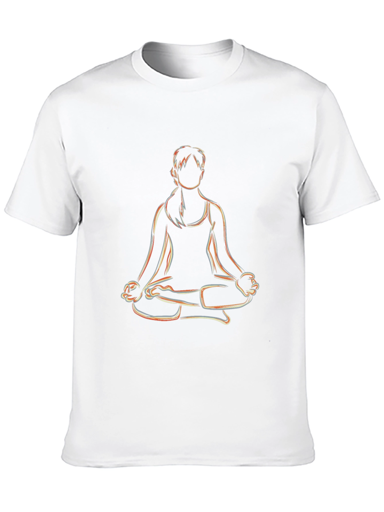 Yoga Pose Graphic Tee - Mens Black T-Shirt
