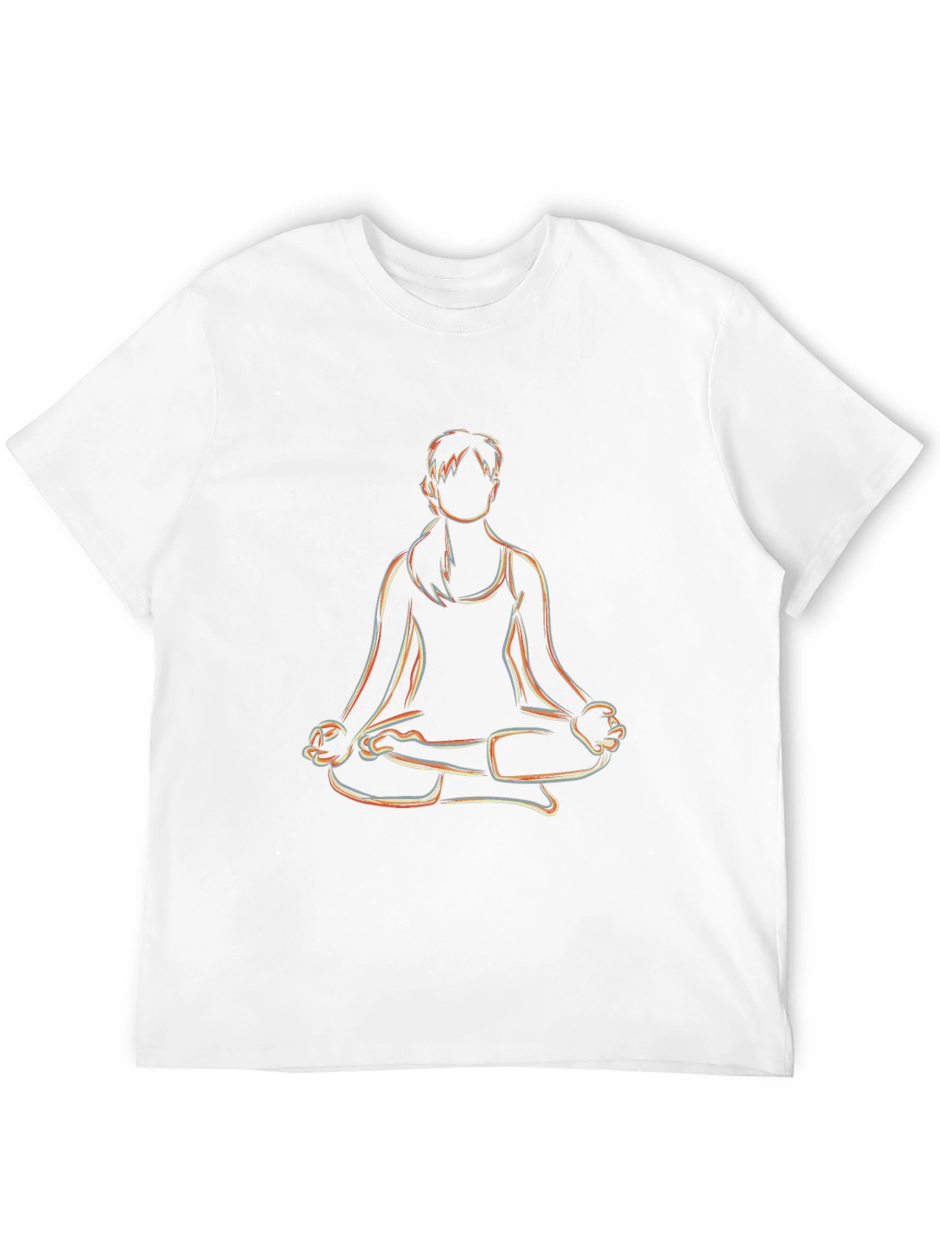 Yoga Pose Graphic Tee - Mens Black T-Shirt