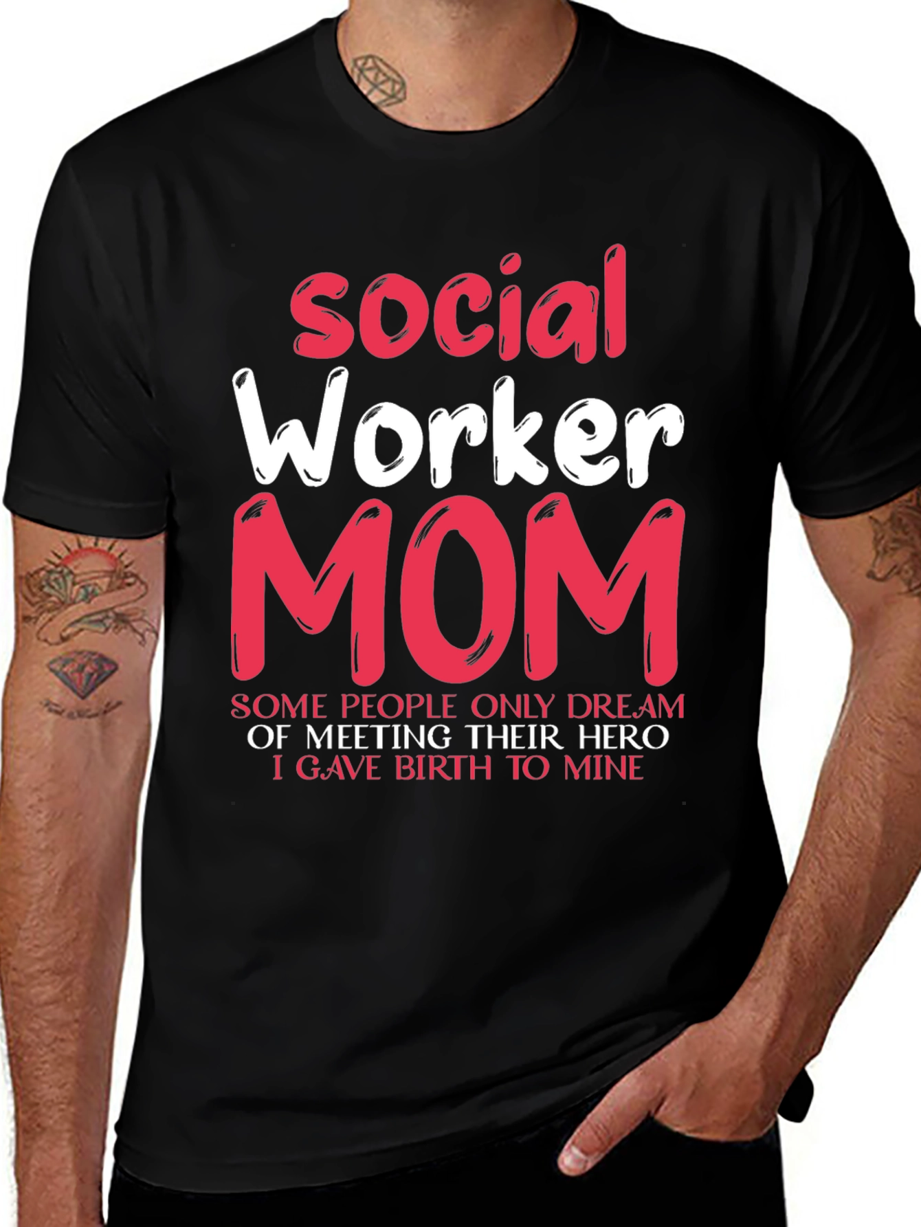 Social Worker Mom T-Shirt - Hero Mother Gift