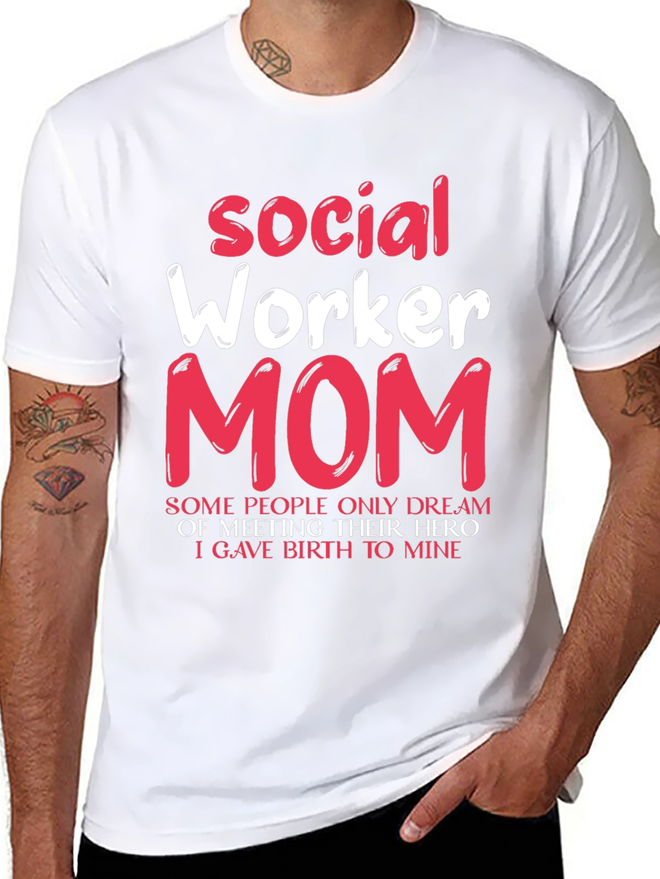 Social Worker Mom T-Shirt - Hero Mother Gift