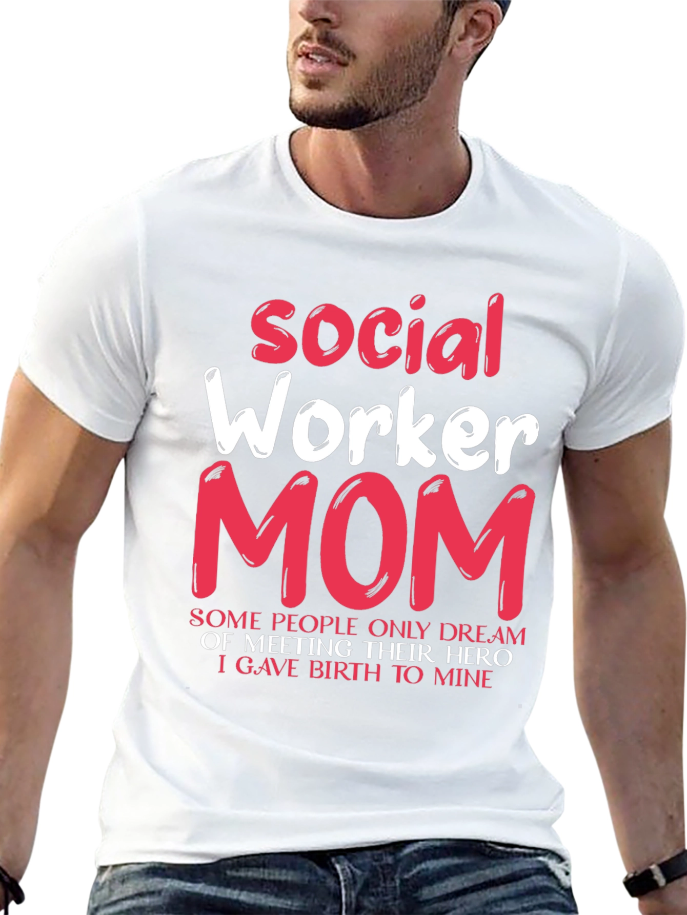 Social Worker Mom T-Shirt - Hero Mother Gift