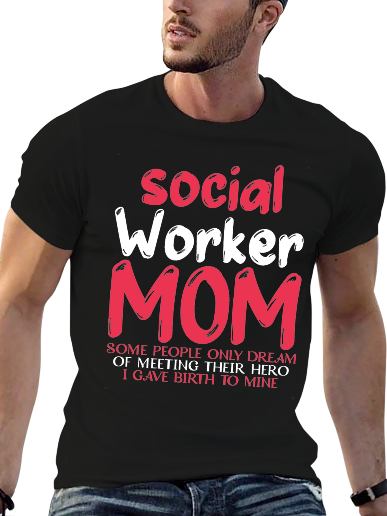 Social Worker Mom T-Shirt - Hero Mother Gift