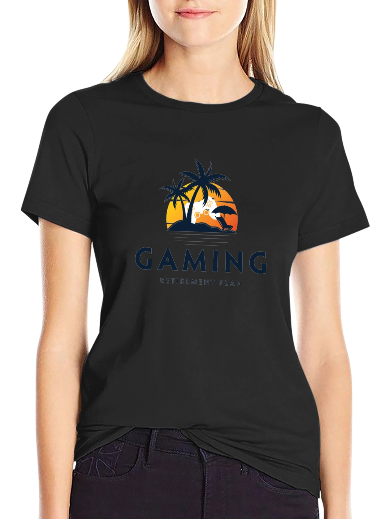 Gaming T-Shirt - Beach Vibes Gamer Tee
