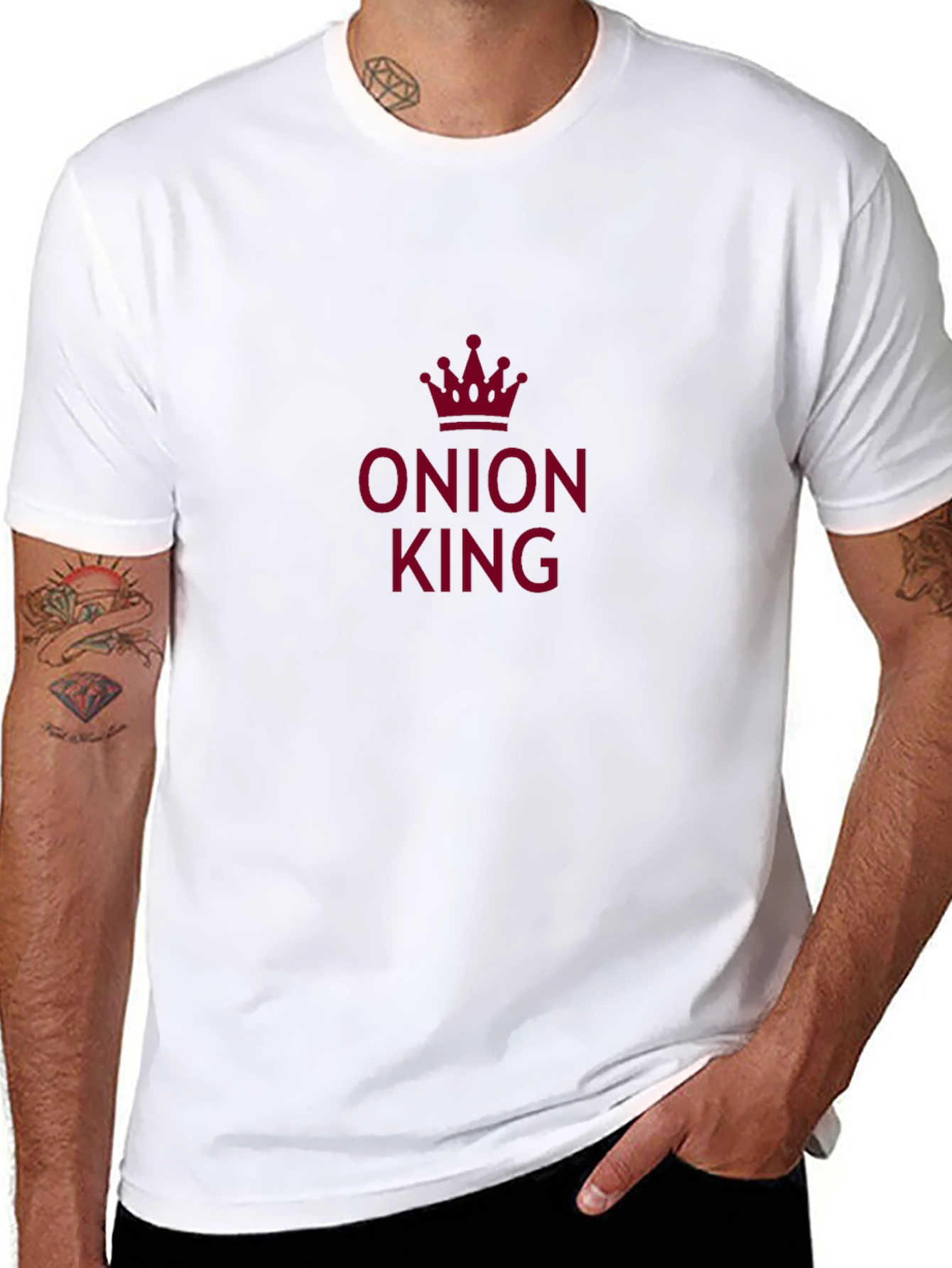 Onion King Graphic Tee - Novelty Humor Shirt
