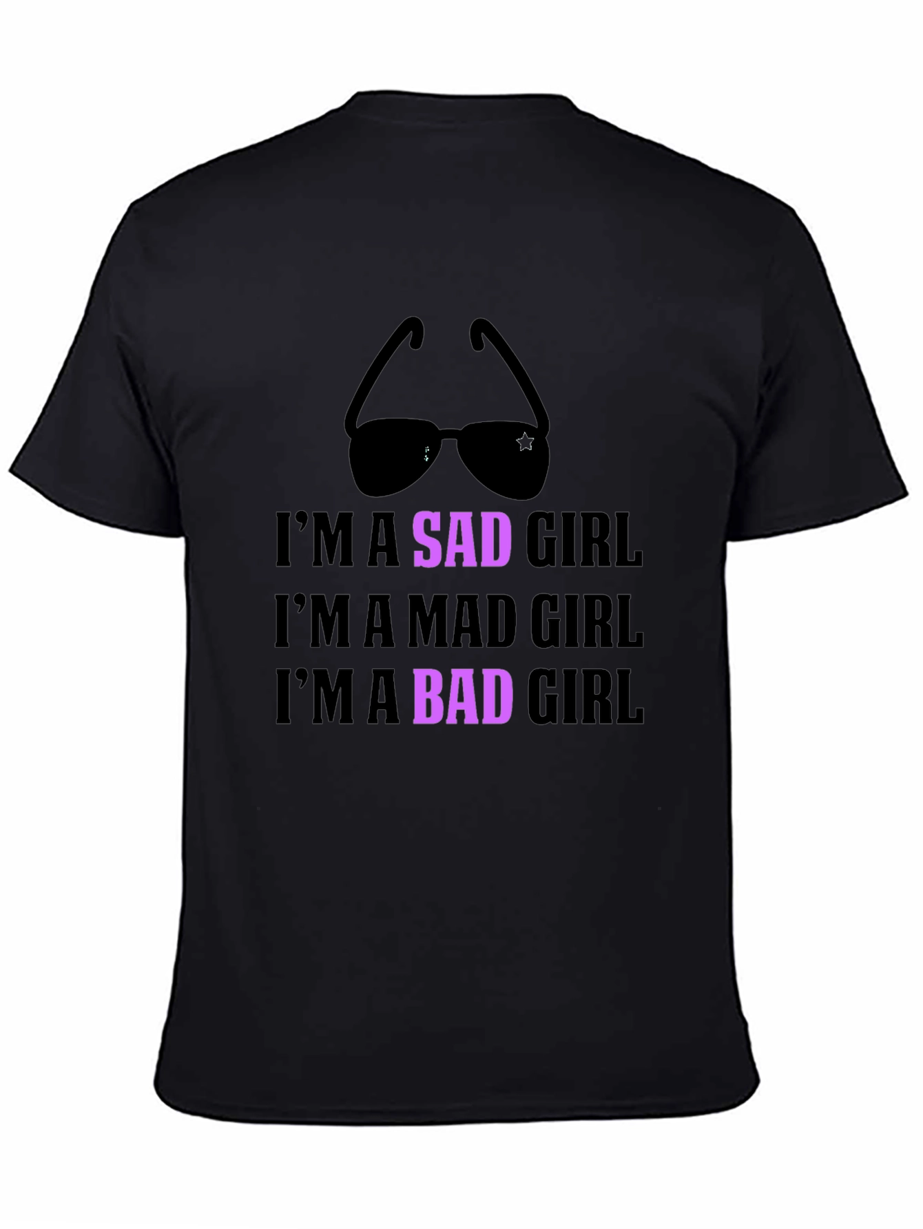 Im a Sad Girl Black Graphic Tee