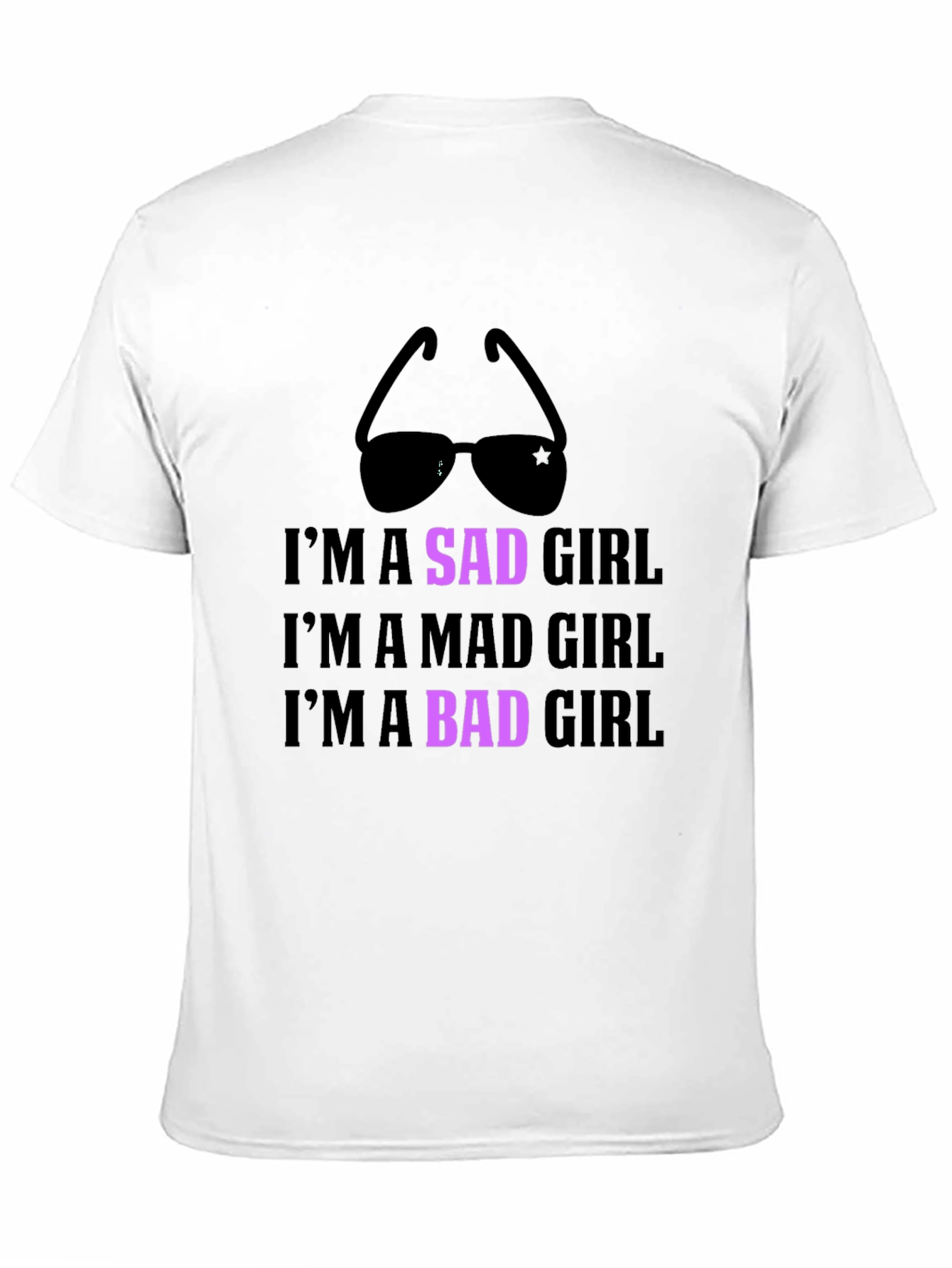 Im a Sad Girl Black Graphic Tee